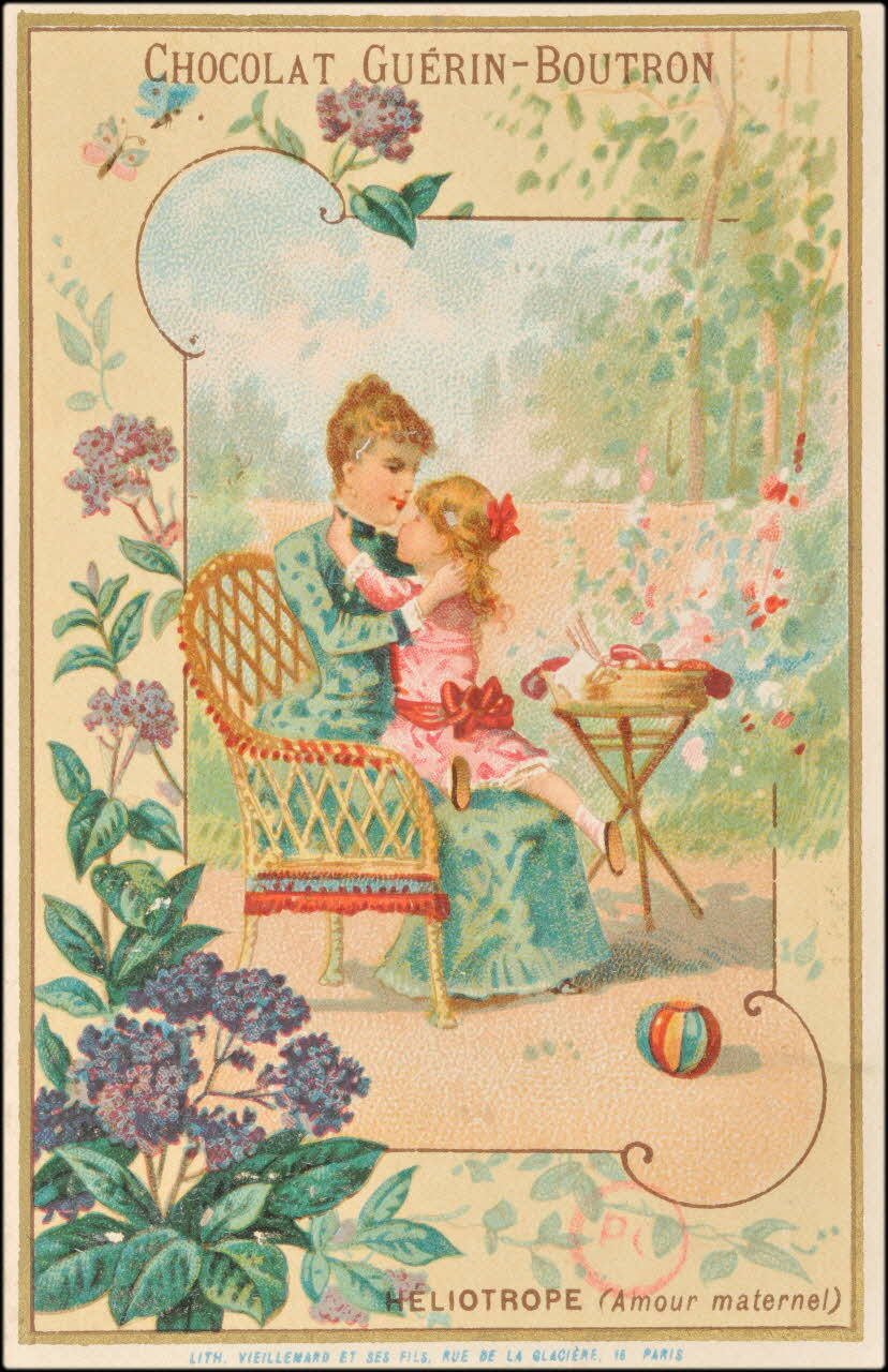 Pierre Vieillemard ; Guérin-Boutron carte réclame HELIOTROPE (Amour maternel) 1889-1895 1994.31.69.3 Photo (c) Mucem