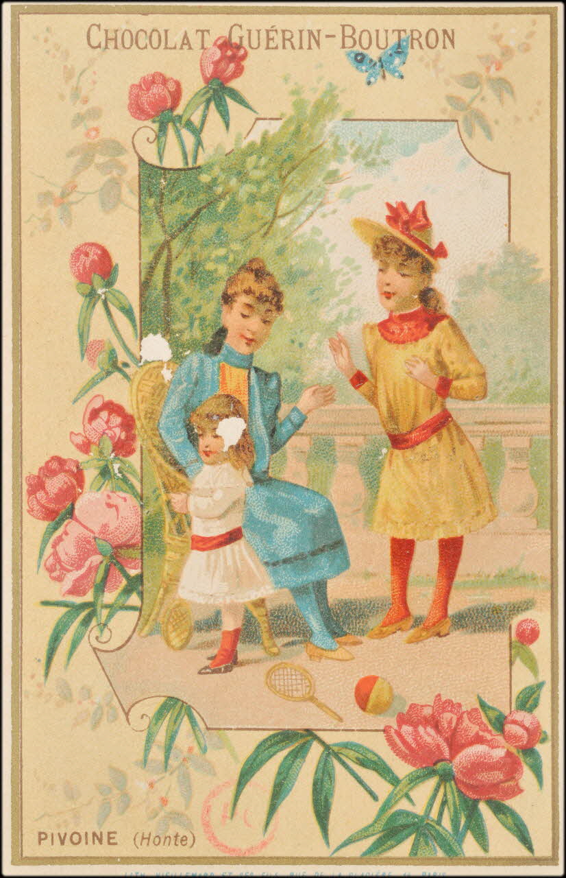 Pierre Vieillemard ; Guérin-Boutron carte réclame PIVOINE (Honte) 1889-1895 1994.31.69.4 Photo