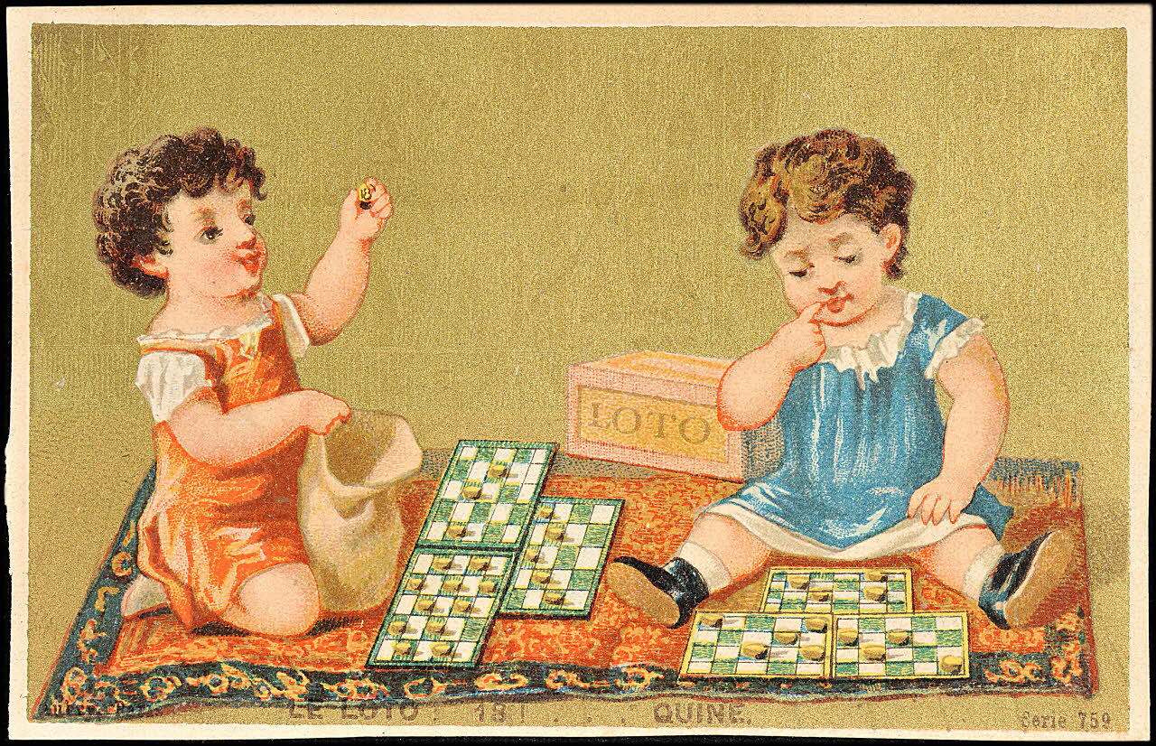 P. Aubry carte réclame chromo Paris 1876-1880 1995.1.10.3 Photo