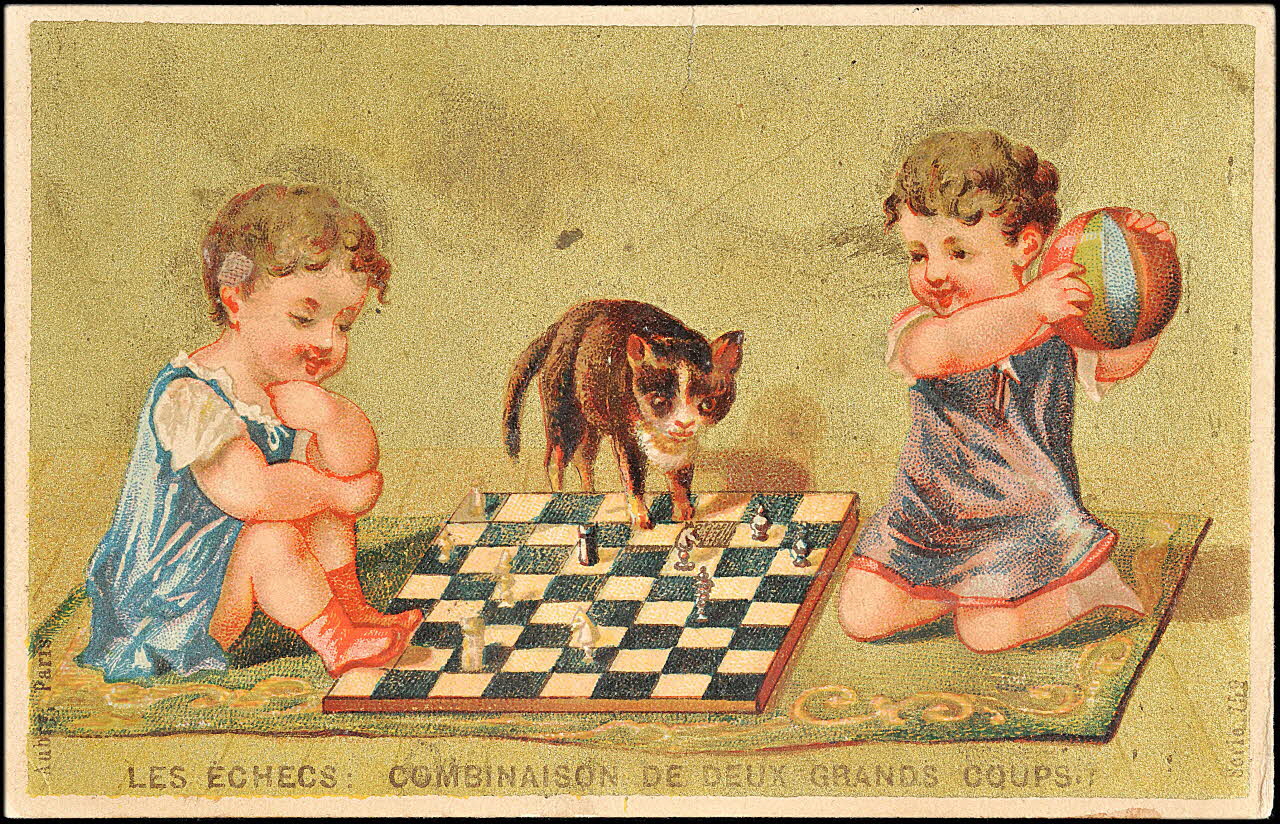 P. Aubry carte réclame chromo Paris 1876-1880 1995.1.10.4 Photo