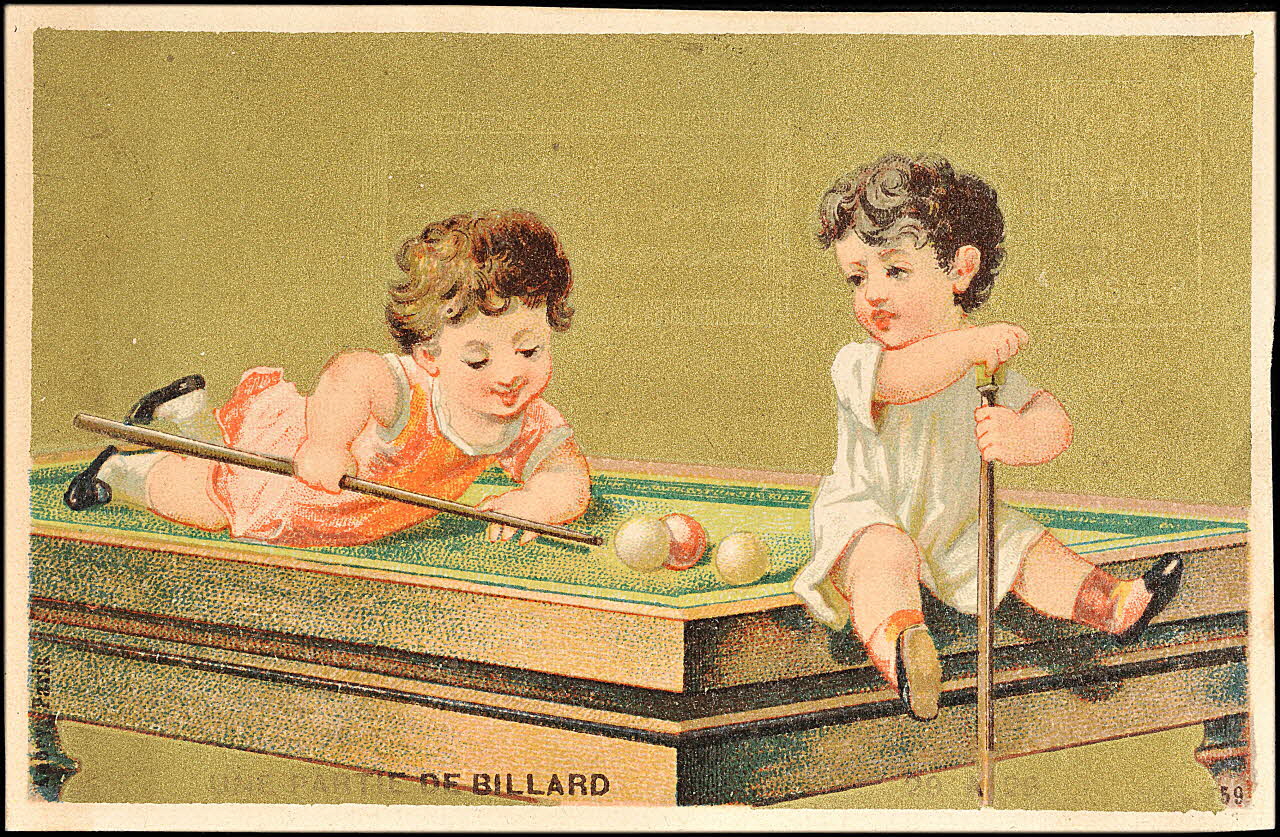 P. Aubry carte réclame chromo Paris 1876-1880 1995.1.10.6 Photo