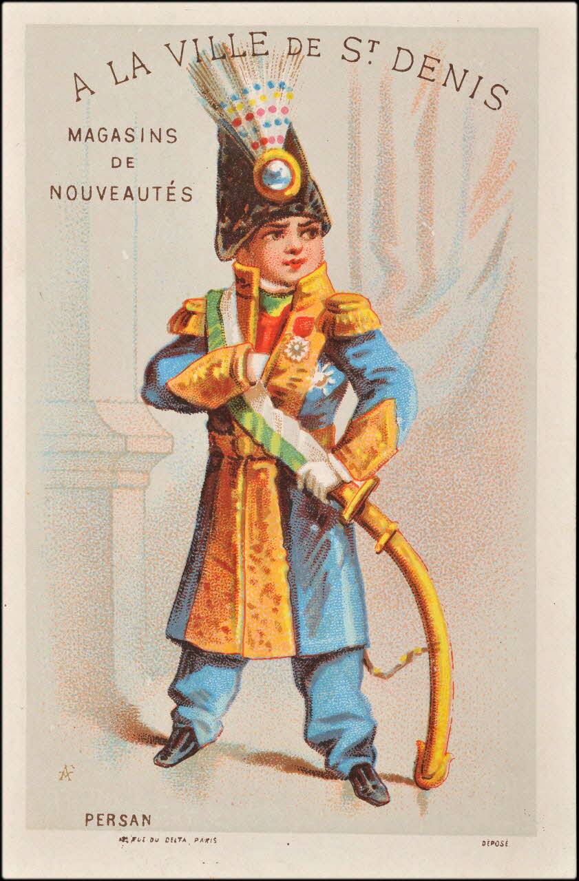 carte réclame chromo Paris 1875-1886 1995.1.1006.14 Photo