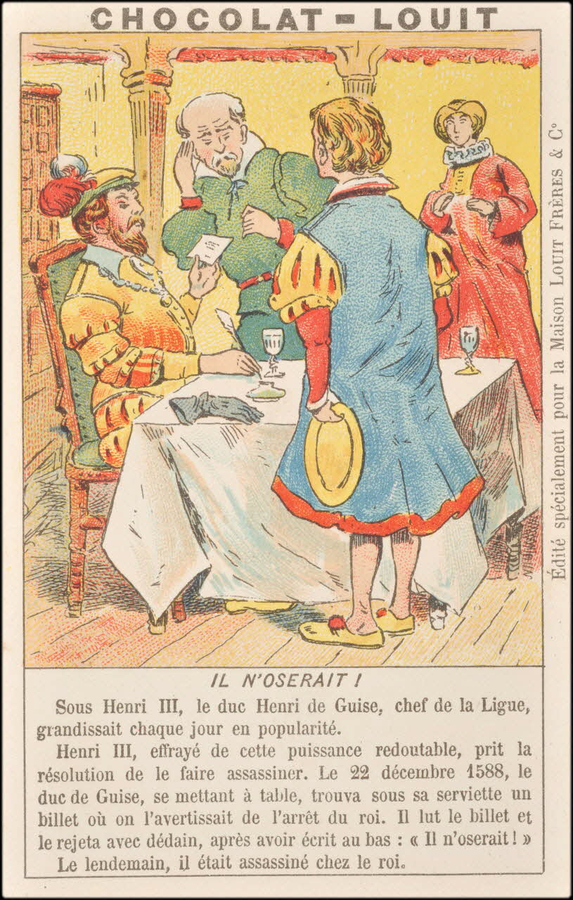 Baster & Vieillemard ; Pierre Vieillemard carte réclame chromo Paris 1878-1914 1995.1.1007.8 Photo