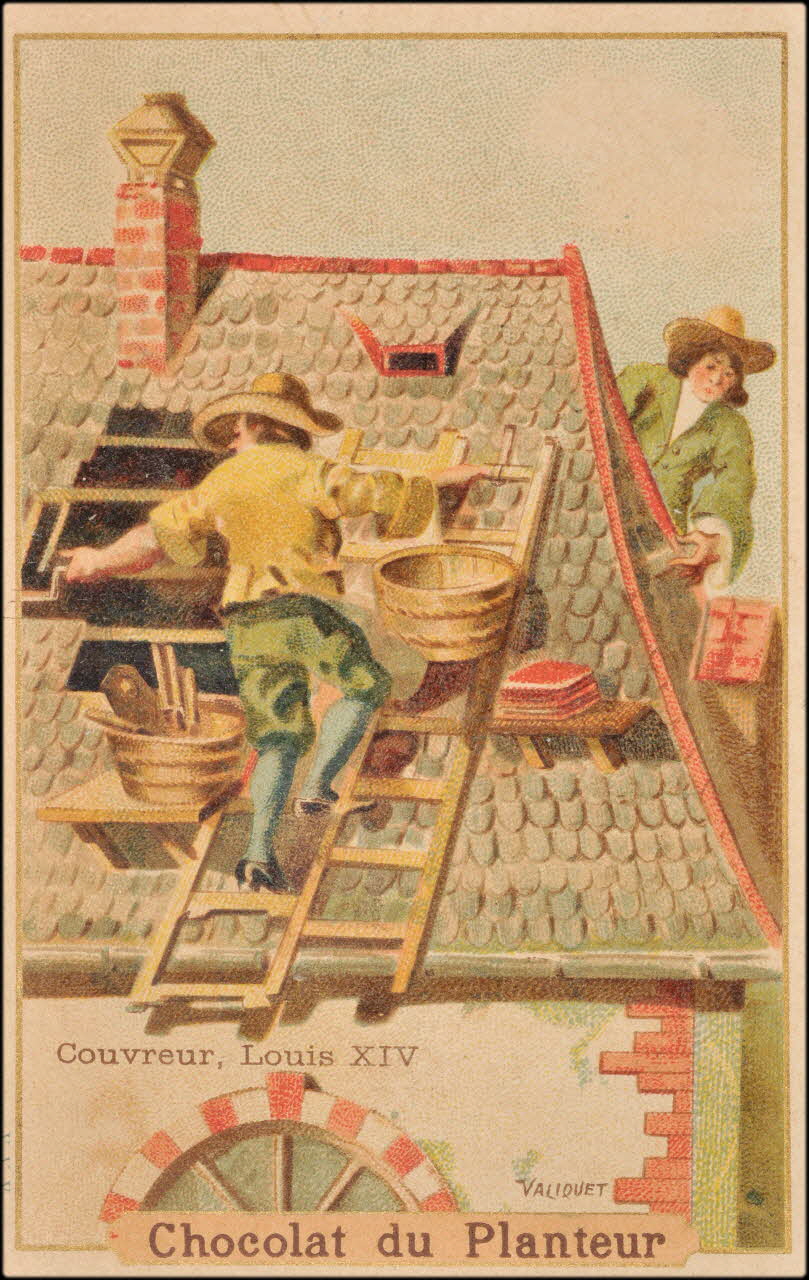 Valiquet ; Baster & Vieillemard carte réclame chromo Paris 1878-1914 1995.1.1010.13 Photo