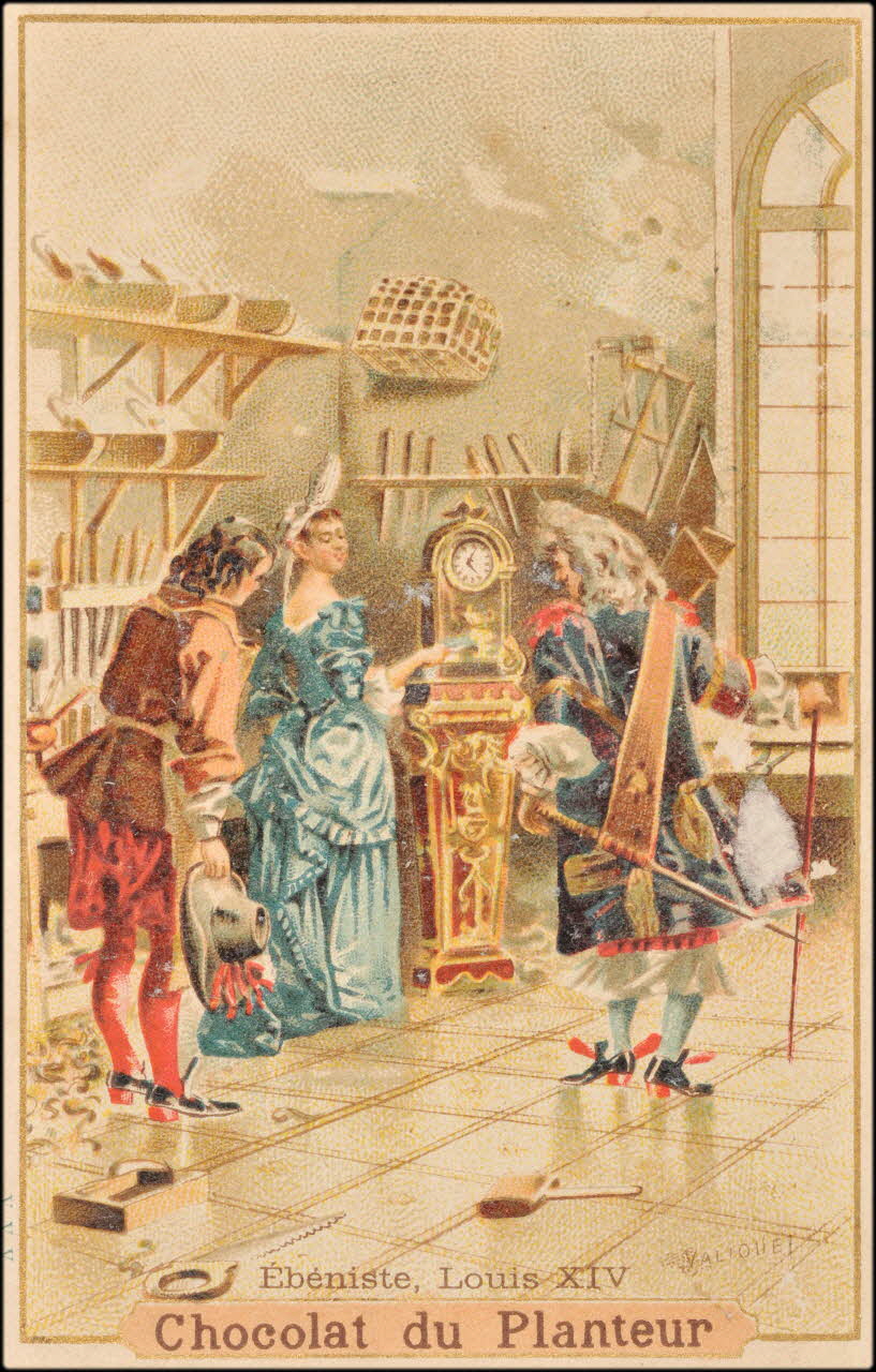 Valiquet ; Baster & Vieillemard carte réclame chromo Paris 1878-1914 1995.1.1010.15 Photo