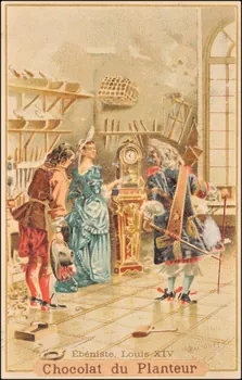 Valiquet ; Baster & Vieillemard carte réclame chromo Paris 1878-1914 1995.1.1010.15  Photo