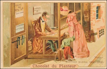 Valiquet ; Baster & Vieillemard carte réclame chromo Paris 1878-1914 1995.1.1010.16 Photo