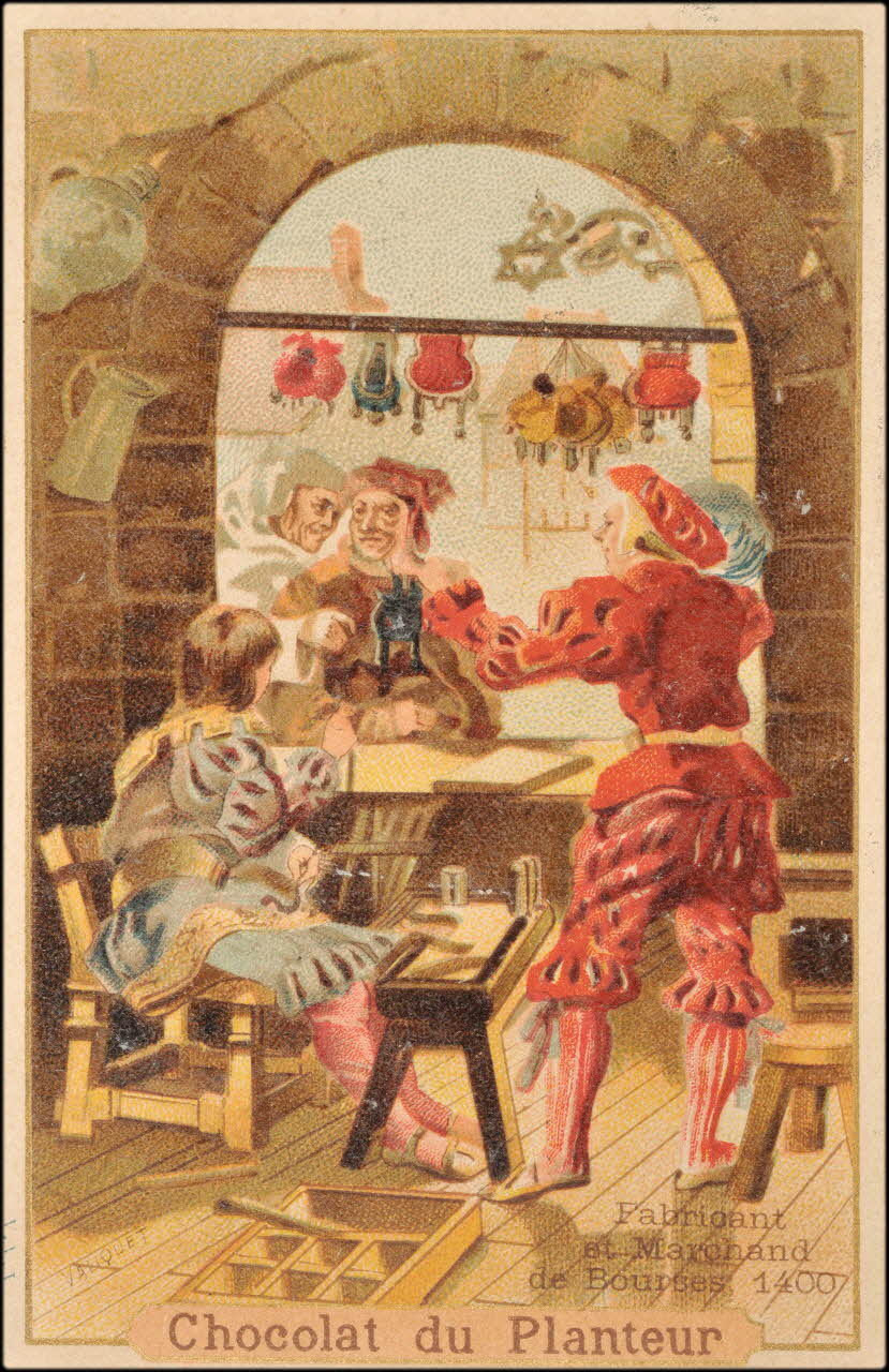 Valiquet ; Baster & Vieillemard carte réclame chromo Paris 1878-1914 1995.1.1010.19 Photo