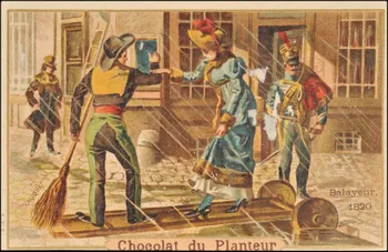 Valiquet ; Baster & Vieillemard carte réclame chromo Paris 1878-1914 1995.1.1010.2 Photo