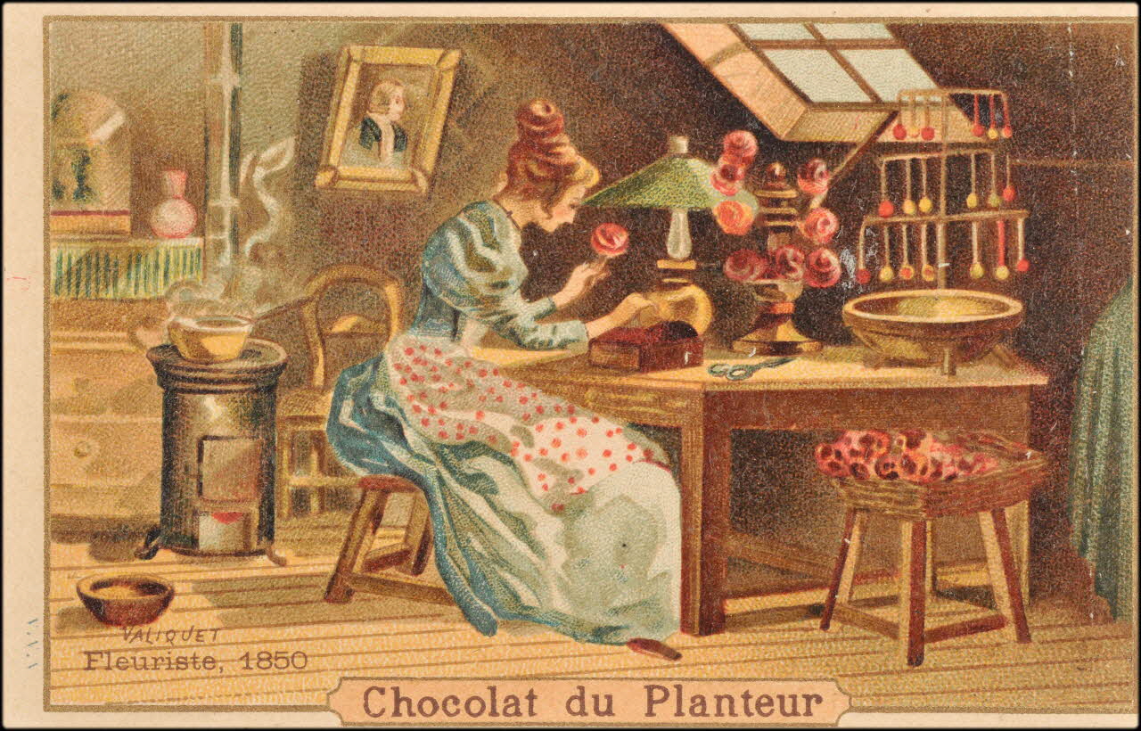 Valiquet ; Baster & Vieillemard carte réclame chromo Paris 1878-1914 1995.1.1010.20 Photo