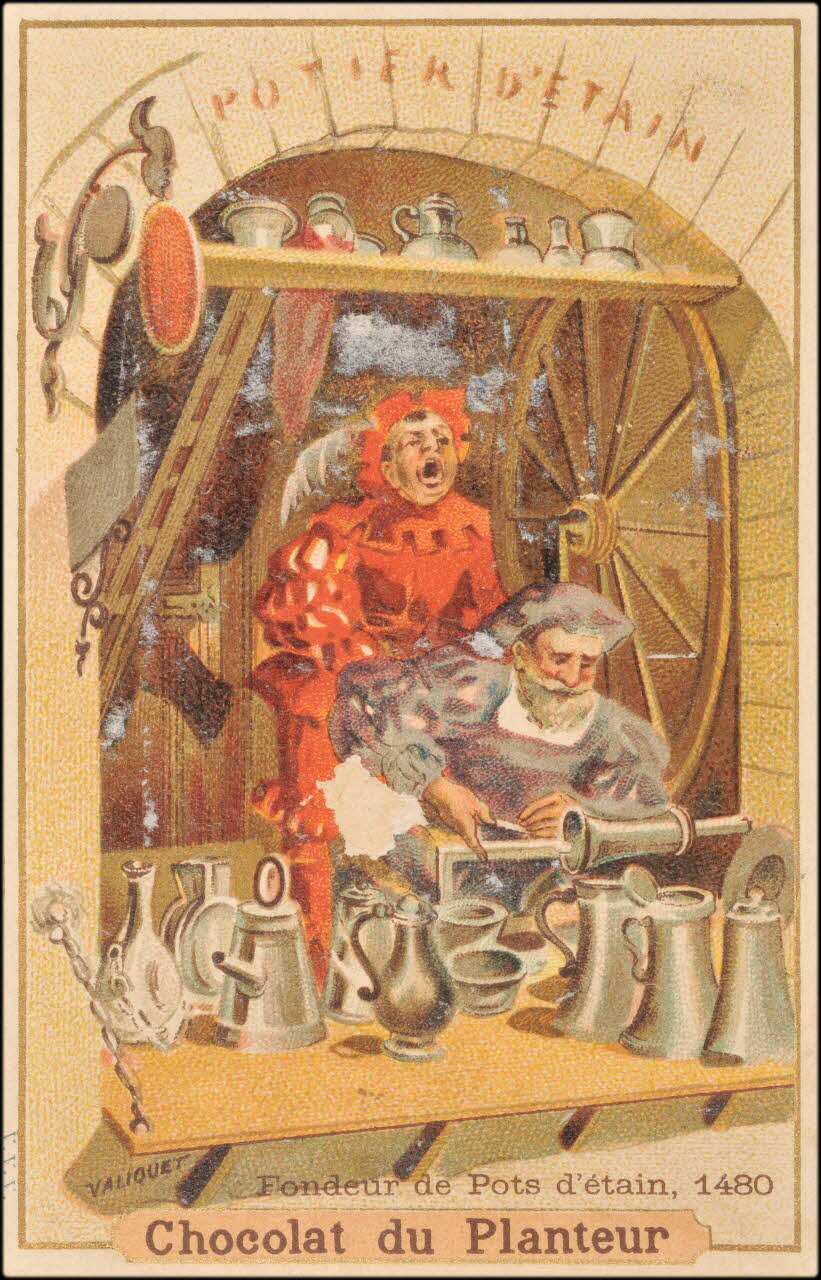 Valiquet ; Baster & Vieillemard carte réclame chromo Paris 1878-1914 1995.1.1010.21 Photo