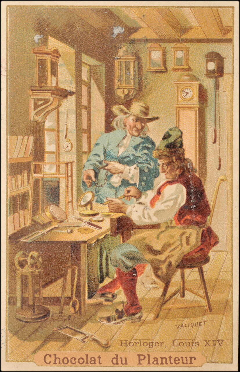 Valiquet ; Baster & Vieillemard carte réclame chromo Paris 1878-1914 1995.1.1010.23 Photo