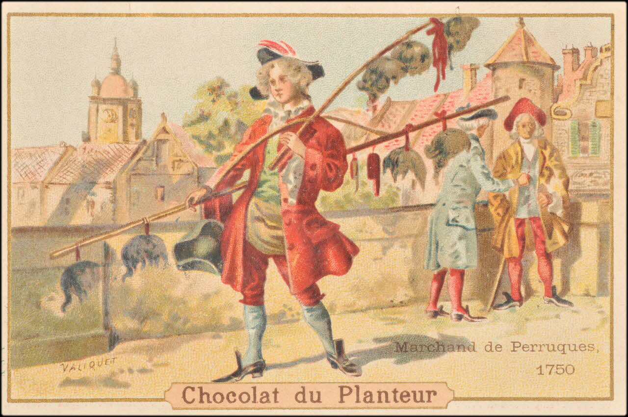 Valiquet ; Baster & Vieillemard carte réclame chromo Paris 1878-1914 1995.1.1010.26 Photo