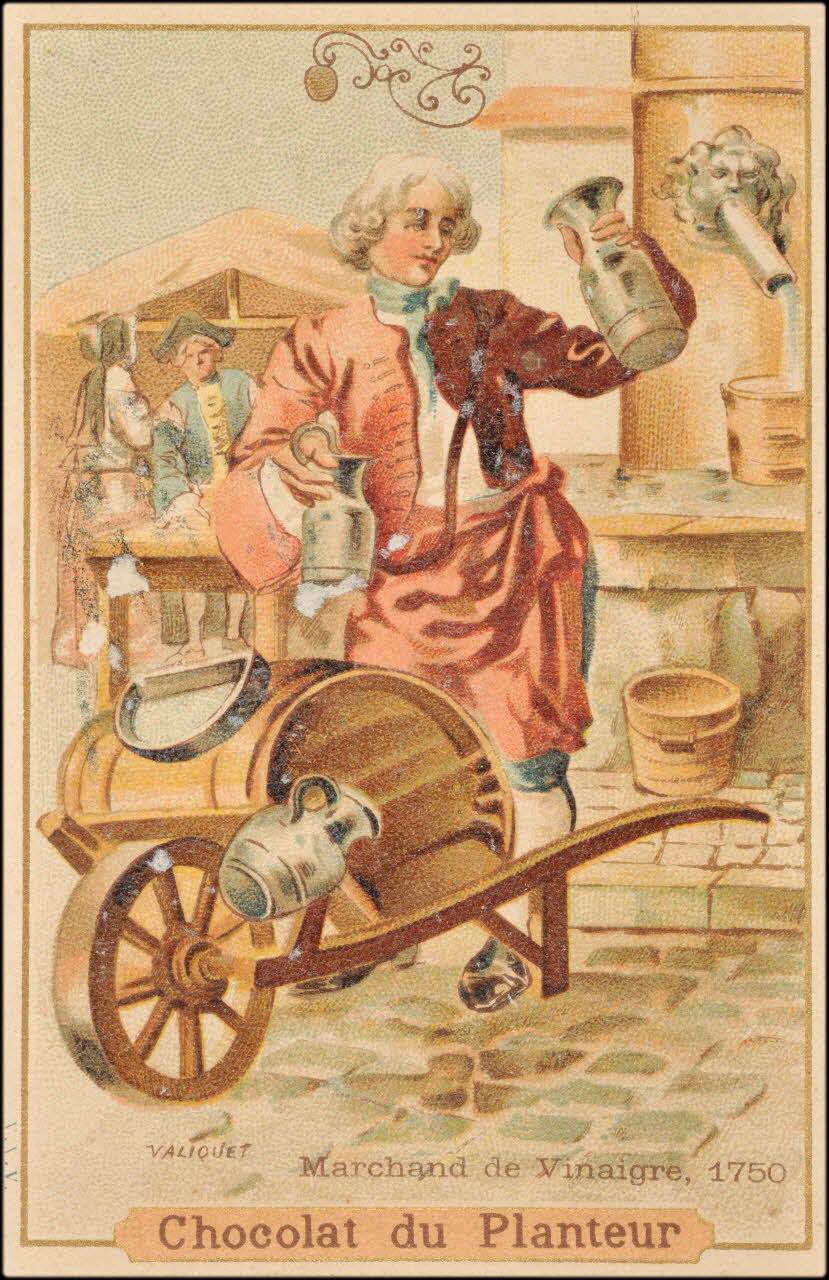 Valiquet ; Baster & Vieillemard carte réclame chromo Paris 1878-1914 1995.1.1010.27 Photo