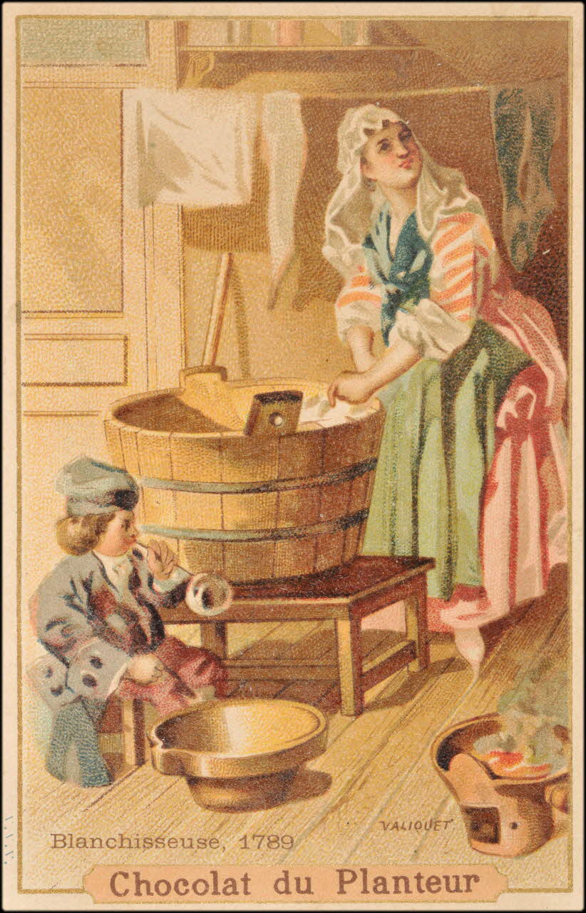 Valiquet ; Baster & Vieillemard carte réclame chromo Paris 1878-1914 1995.1.1010.3 Photo