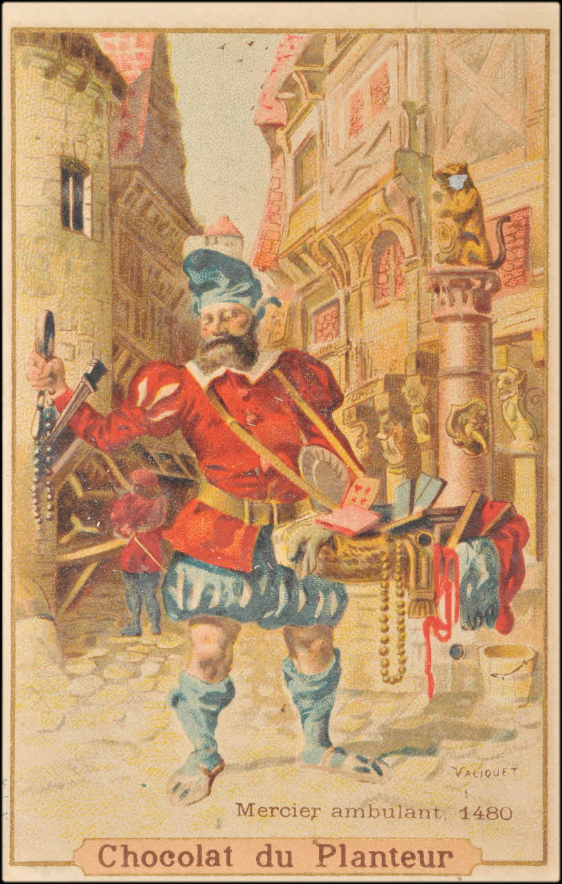 Valiquet ; Baster & Vieillemard carte réclame chromo Paris 1878-1914 1995.1.1010.30 Photo