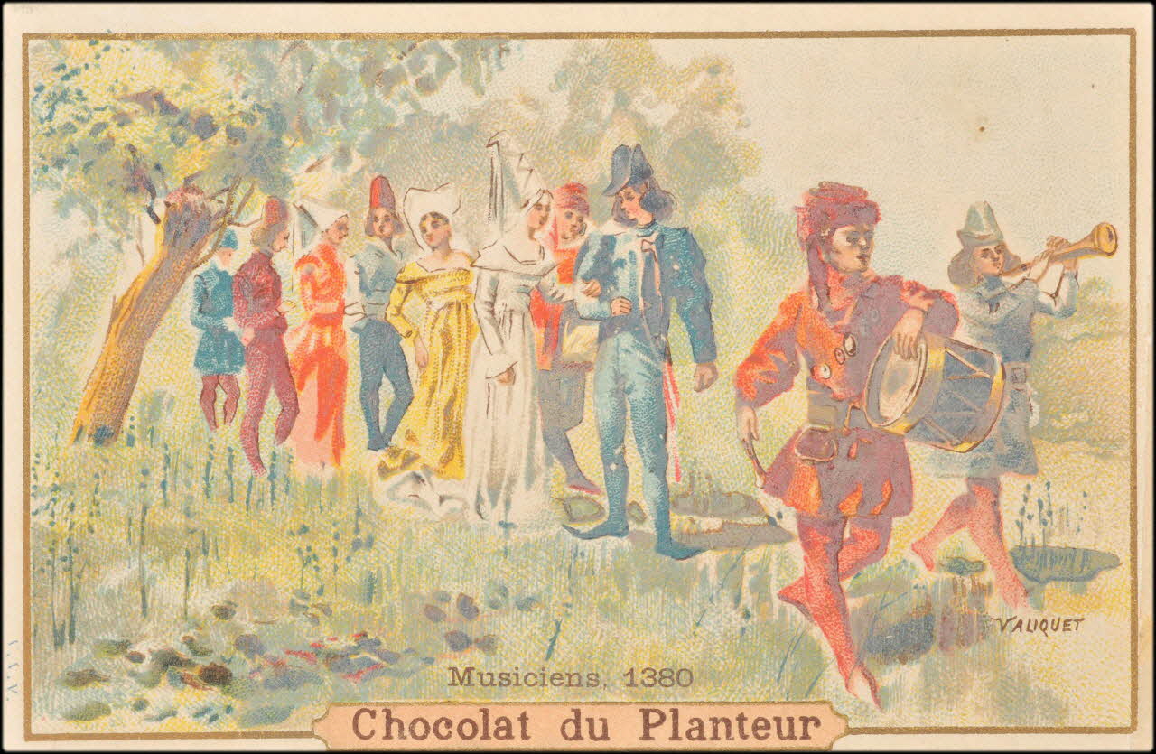 Valiquet ; Baster & Vieillemard carte réclame chromo Paris 1878-1914 1995.1.1010.31 Photo