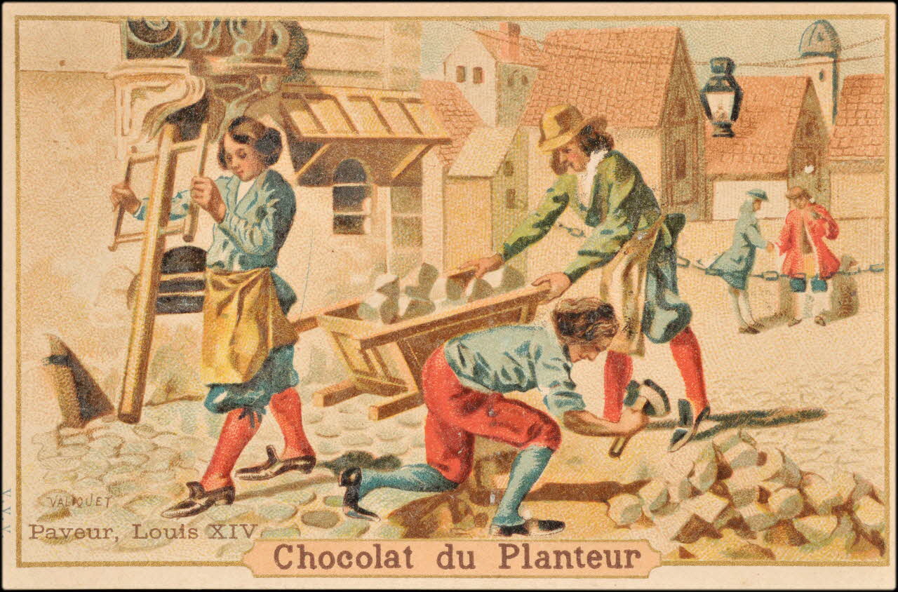 Valiquet ; Baster & Vieillemard carte réclame chromo Paris 1878-1914 1995.1.1010.32 Photo