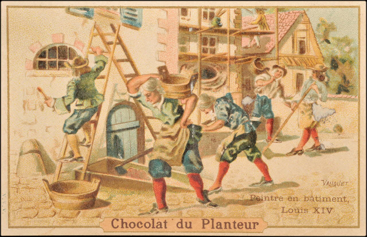 Valiquet ; Baster & Vieillemard carte réclame chromo Paris 1878-1914 1995.1.1010.33 Photo