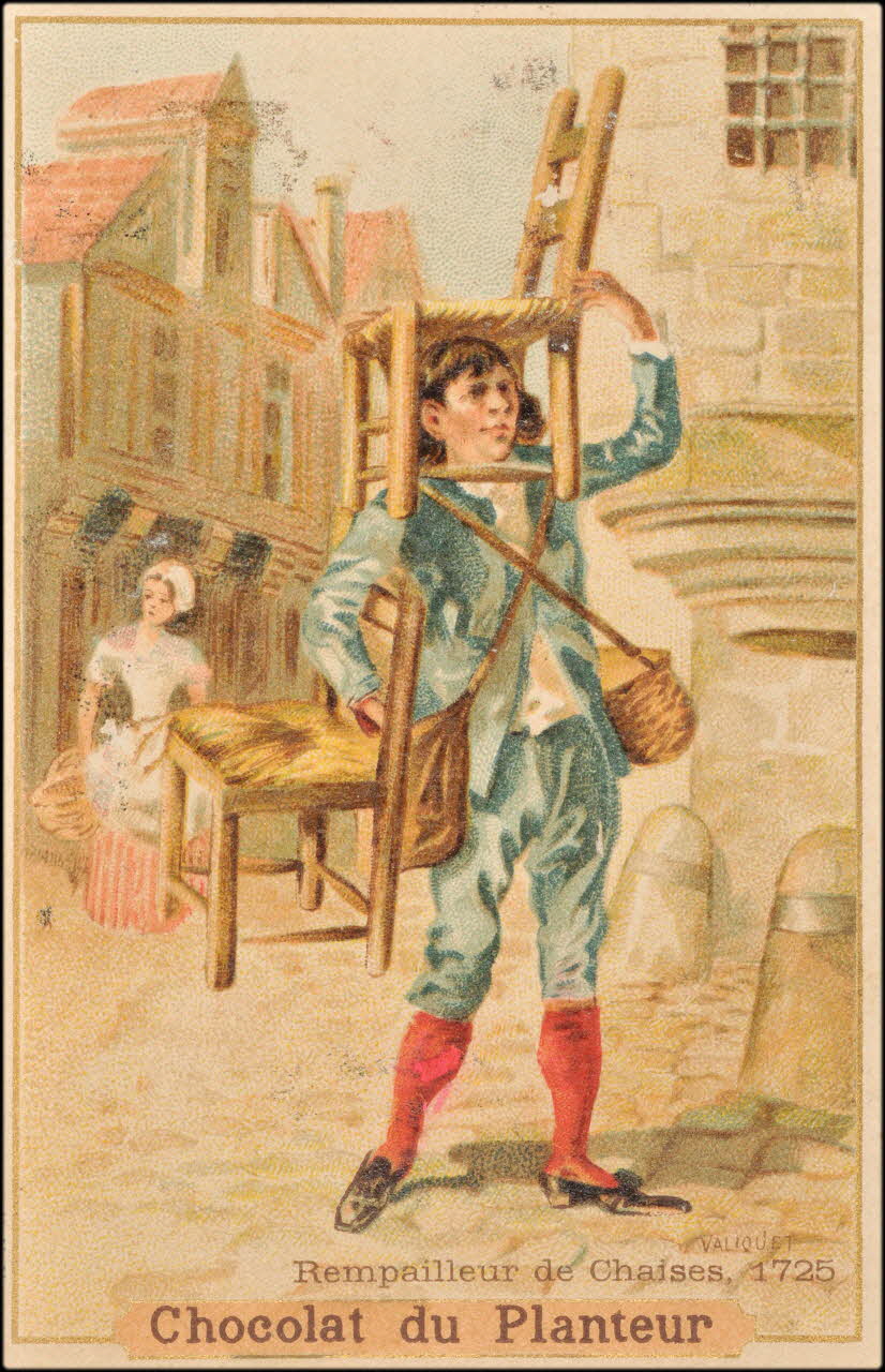 Valiquet ; Baster & Vieillemard carte réclame chromo Paris 1878-1914 1995.1.1010.36 Photo