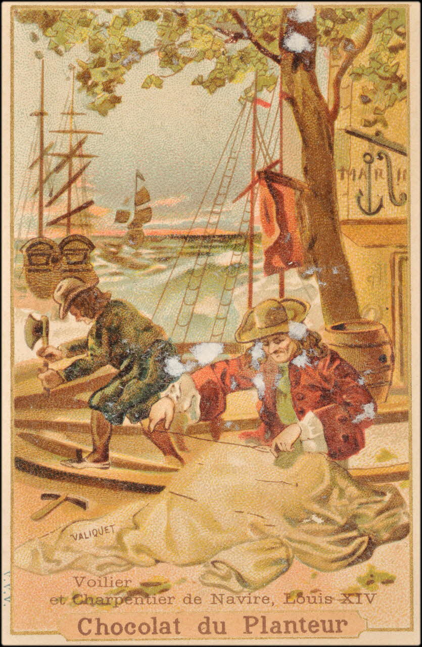 Valiquet ; Baster & Vieillemard carte réclame chromo Paris 1878-1914 1995.1.1010.41 Photo