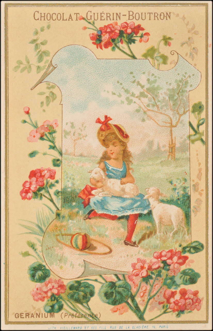 Baster & Vieillemard carte réclame chromo Paris 1889-1895 1995.1.107.10 Photo