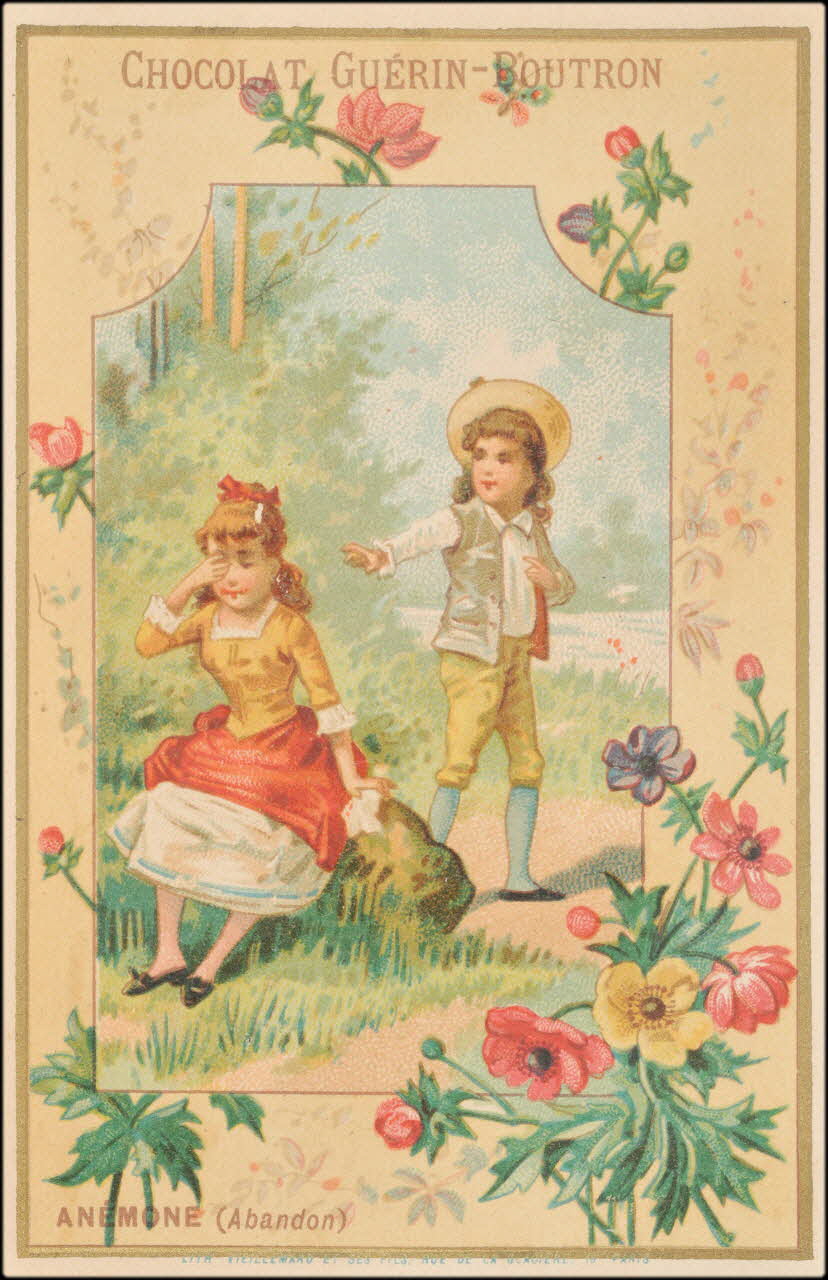 Baster & Vieillemard carte réclame chromo Paris 1889-1895 1995.1.107.2 Photo