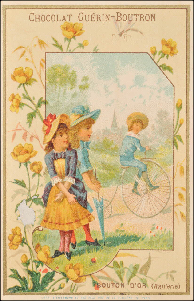 Baster & Vieillemard carte réclame chromo Paris 1889-1895 1995.1.107.5 Photo
