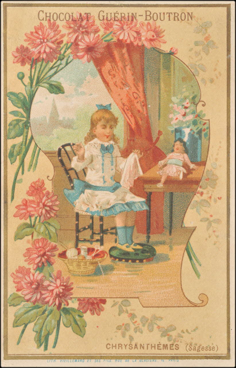 Baster & Vieillemard carte réclame chromo Paris 1889-1895 1995.1.107.7 Photo