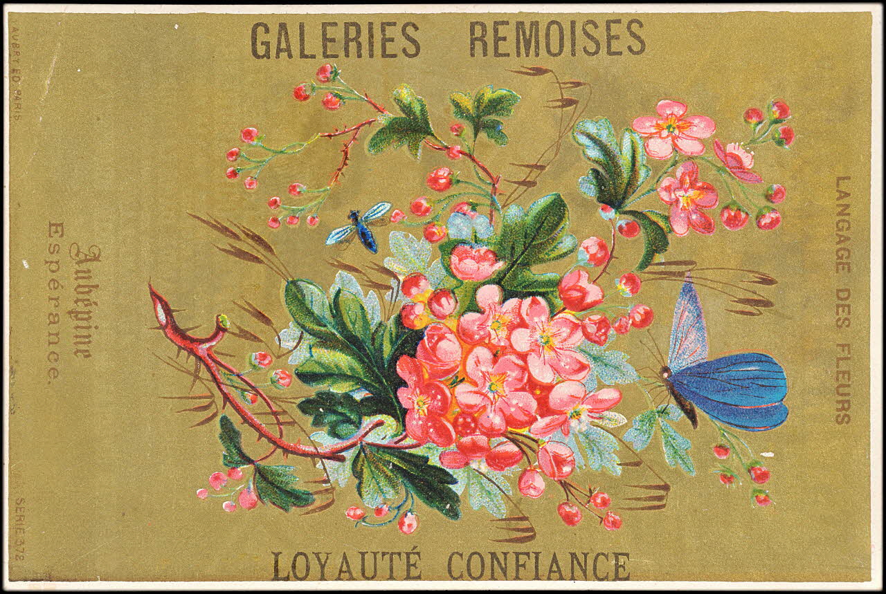 P. Aubry carte réclame chromo Paris 1876-1880 1995.1.11.2 Photo