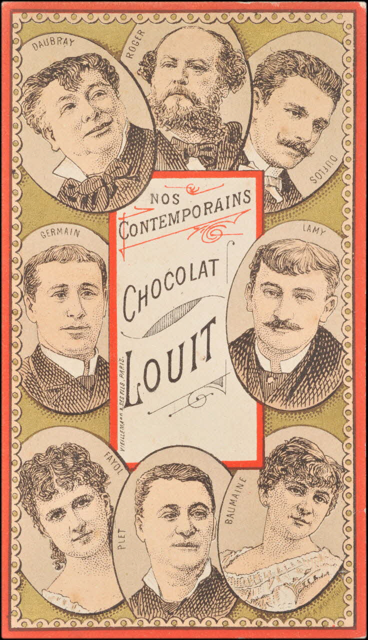 Baster & Vieillemard carte réclame chromo Paris 1878-1914 1995.1.115.1 Photo