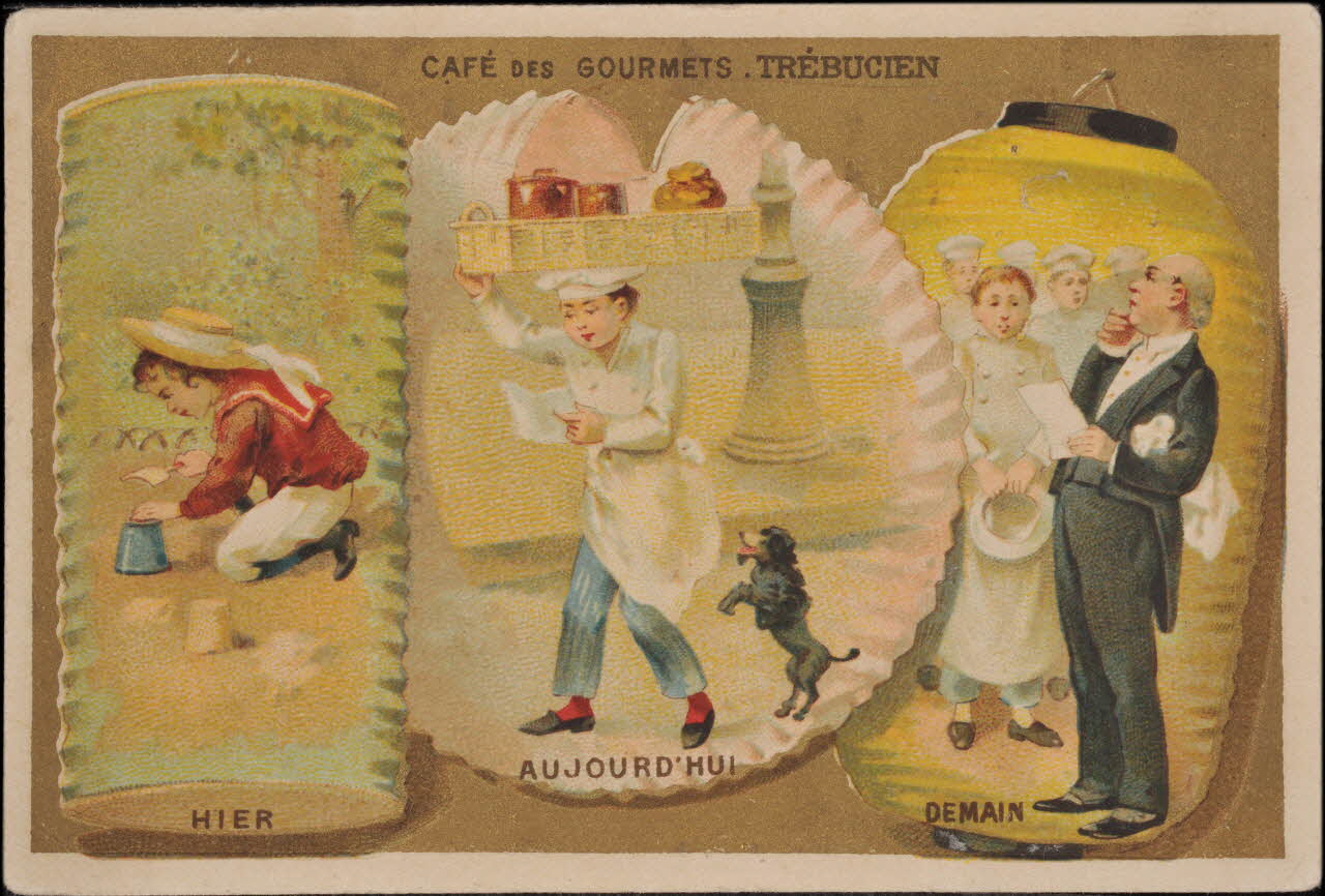 Romanet carte réclame chromo Paris 1877-1913 1995.1.1165.1 Photo