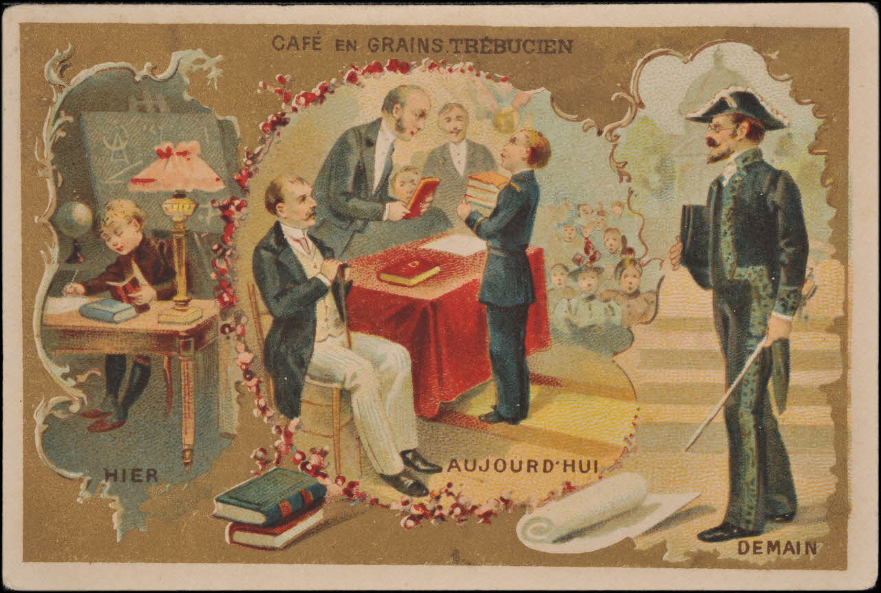 Romanet carte réclame chromo Paris 1877-1913 1995.1.1165.4 Photo