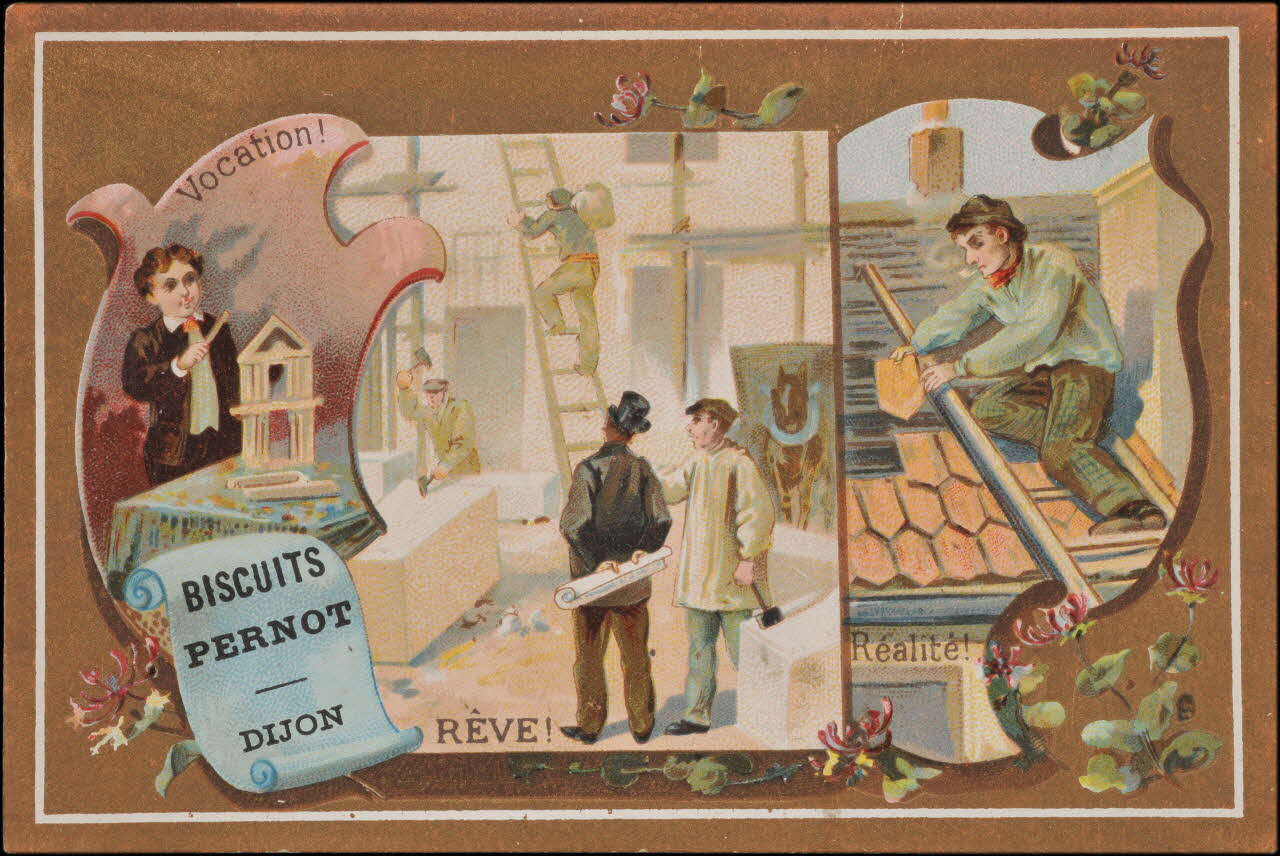 Romanet carte réclame chromo Paris 1877-1913 1995.1.1166.1 Photo