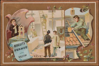 Romanet carte réclame chromo Paris 1877-1913 1995.1.1166.1 Photo
