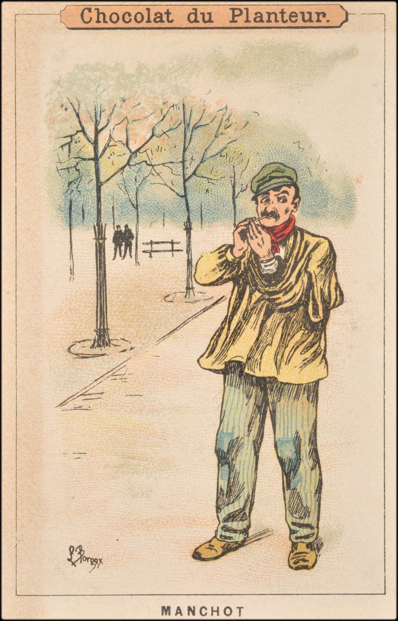 Louis Borgex ; Baster & Vieillemard carte réclame chromo Paris 1878-1914 1995.1.117.15 Photo