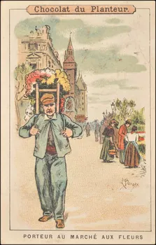Louis Borgex ; Baster & Vieillemard carte réclame chromo Paris 1878-1914 1995.1.117.17  Photo