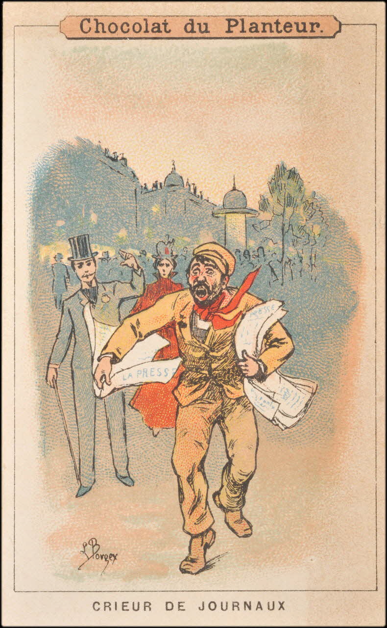 Louis Borgex ; Baster & Vieillemard carte réclame chromo Paris 1878-1914 1995.1.117.4 Photo