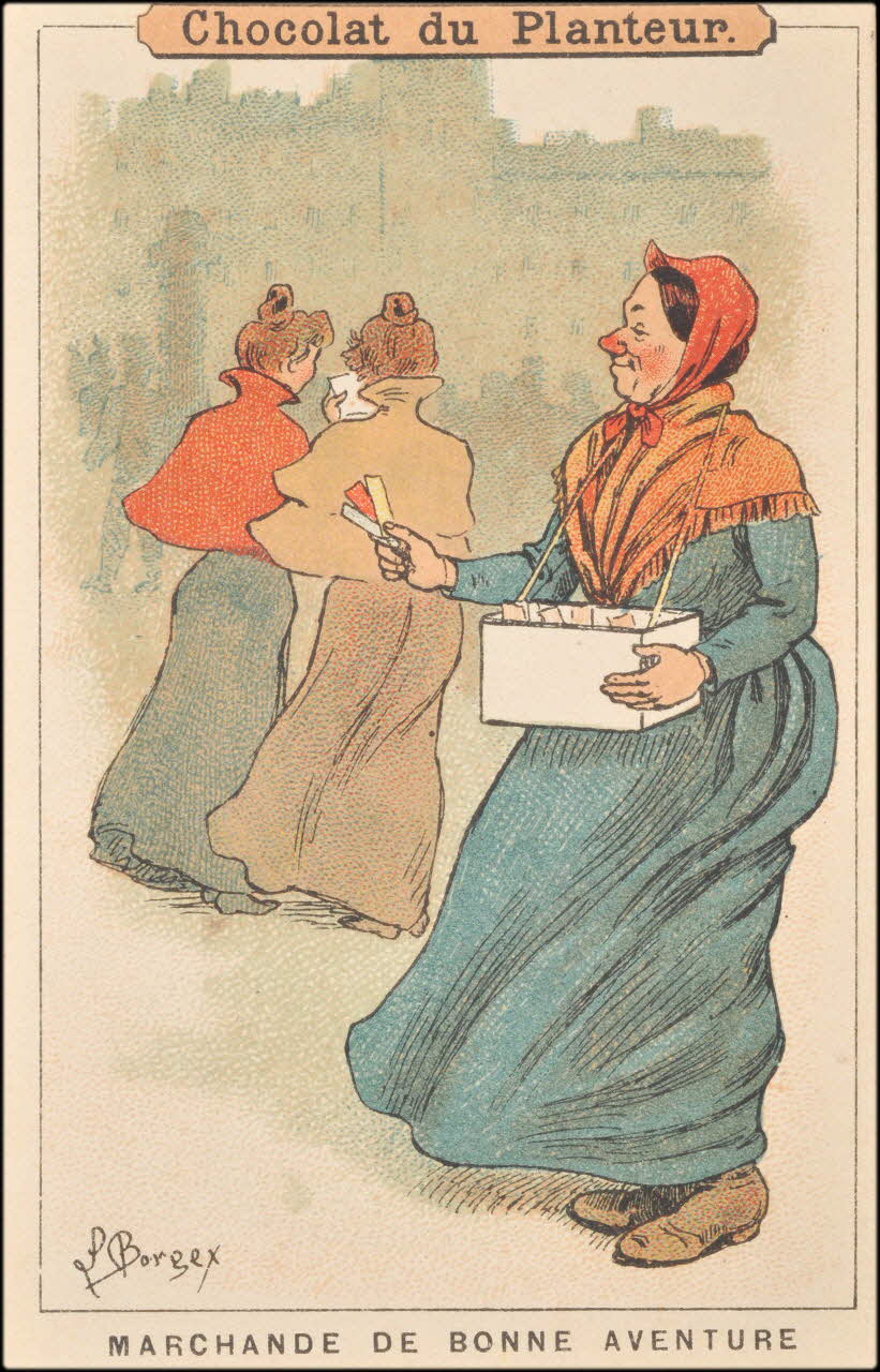 Louis Borgex ; Baster & Vieillemard carte réclame chromo Paris 1878-1914 1995.1.117.7 Photo
