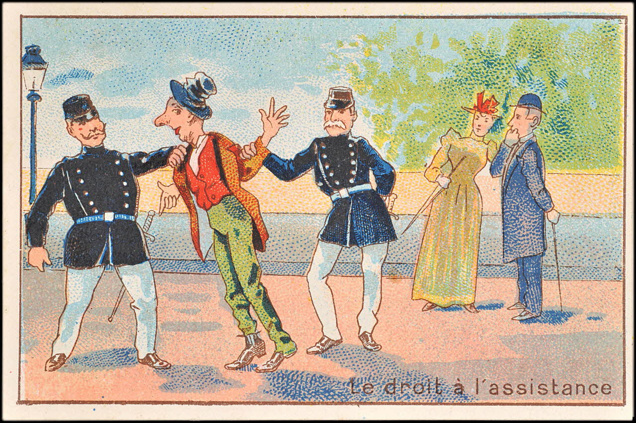 carte réclame chromo Paris 1896 1995.1.124.4 Photo