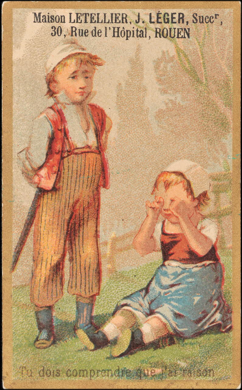 Romanet carte réclame chromo Paris 1877-1907 1995.1.1358.3 Photo