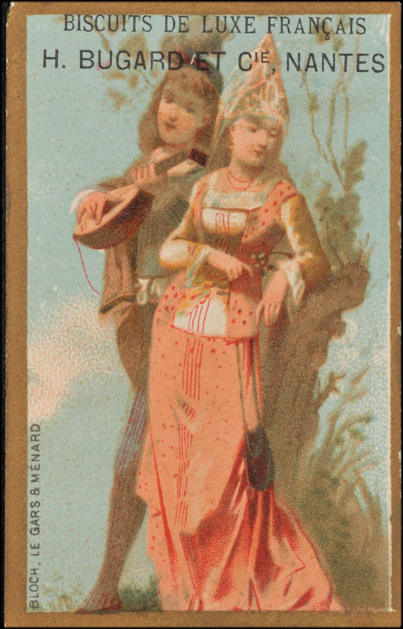 Bloch, le Gars et Ménard carte réclame chromo Paris 1877-1907 1995.1.1366.3 Photo