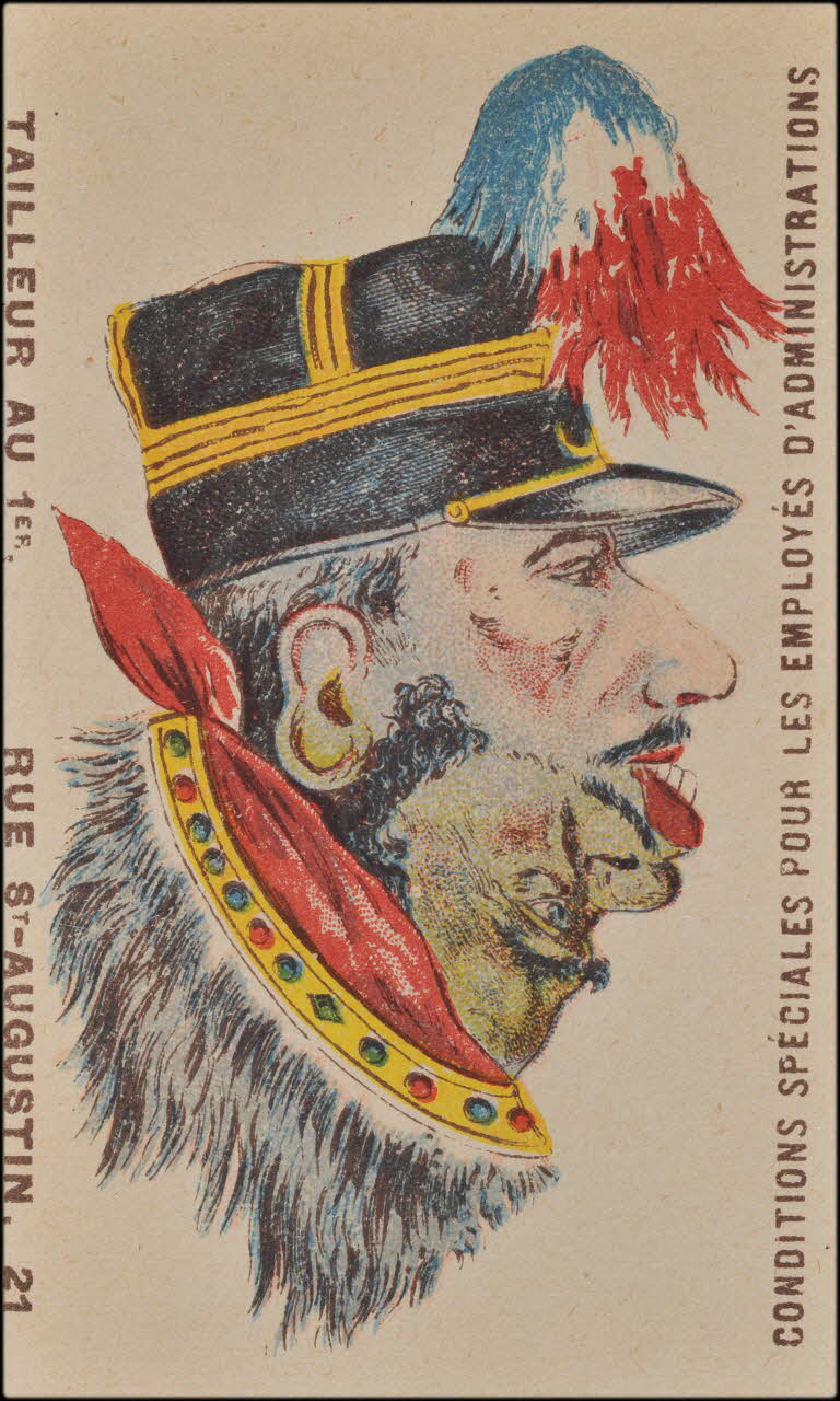 Gruyelle Frères carte réclame chromo Paris 1877-1907 1995.1.1369.3 Photo