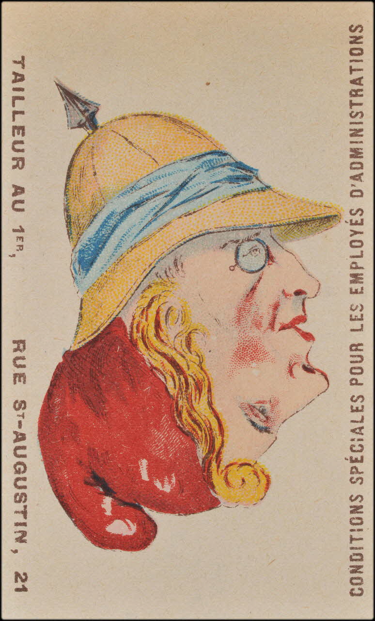 Gruyelle Frères carte réclame chromo Paris 1877-1907 1995.1.1369.4 Photo