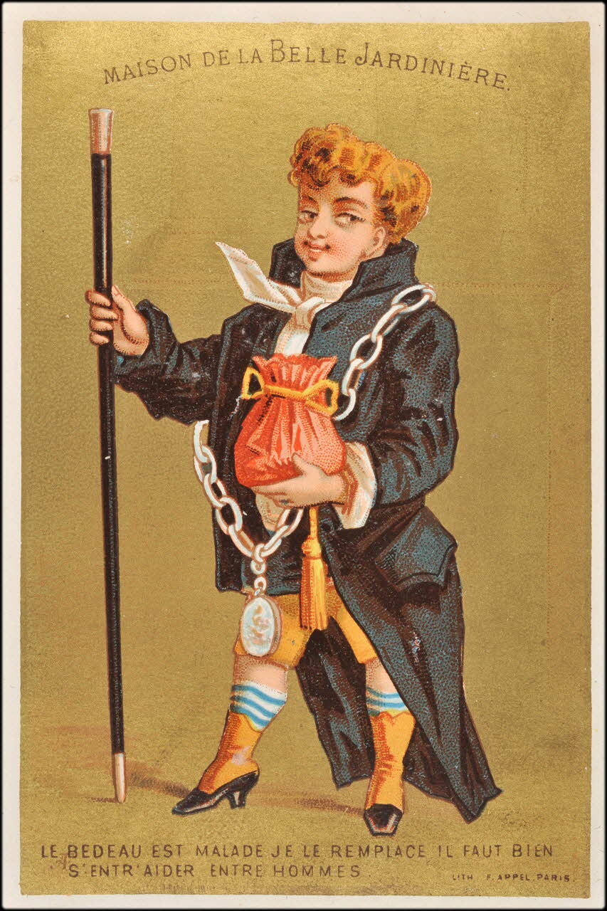 carte réclame chromo Paris 1875-1890 1995.1.143.8 Photo