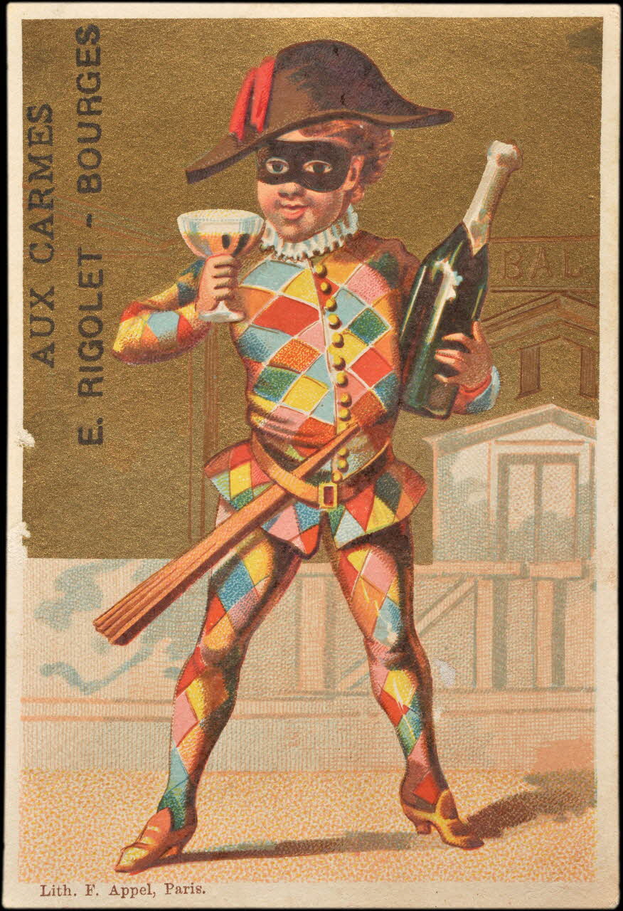 carte réclame chromo Paris 1875-1890 1995.1.1537.2 Photo