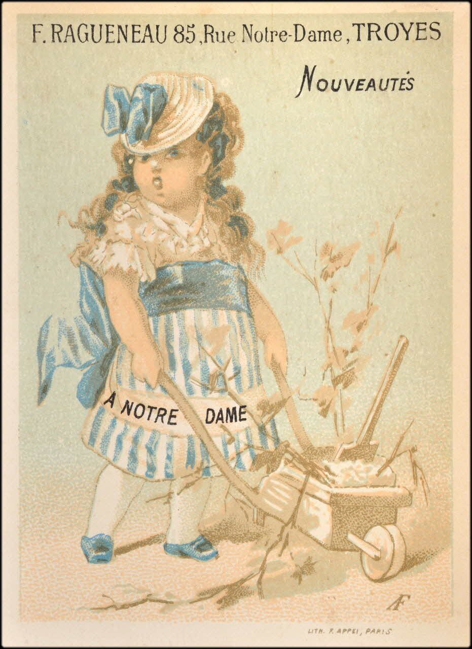 carte réclame chromo Paris 1875-1890 1995.1.1539.3 Photo