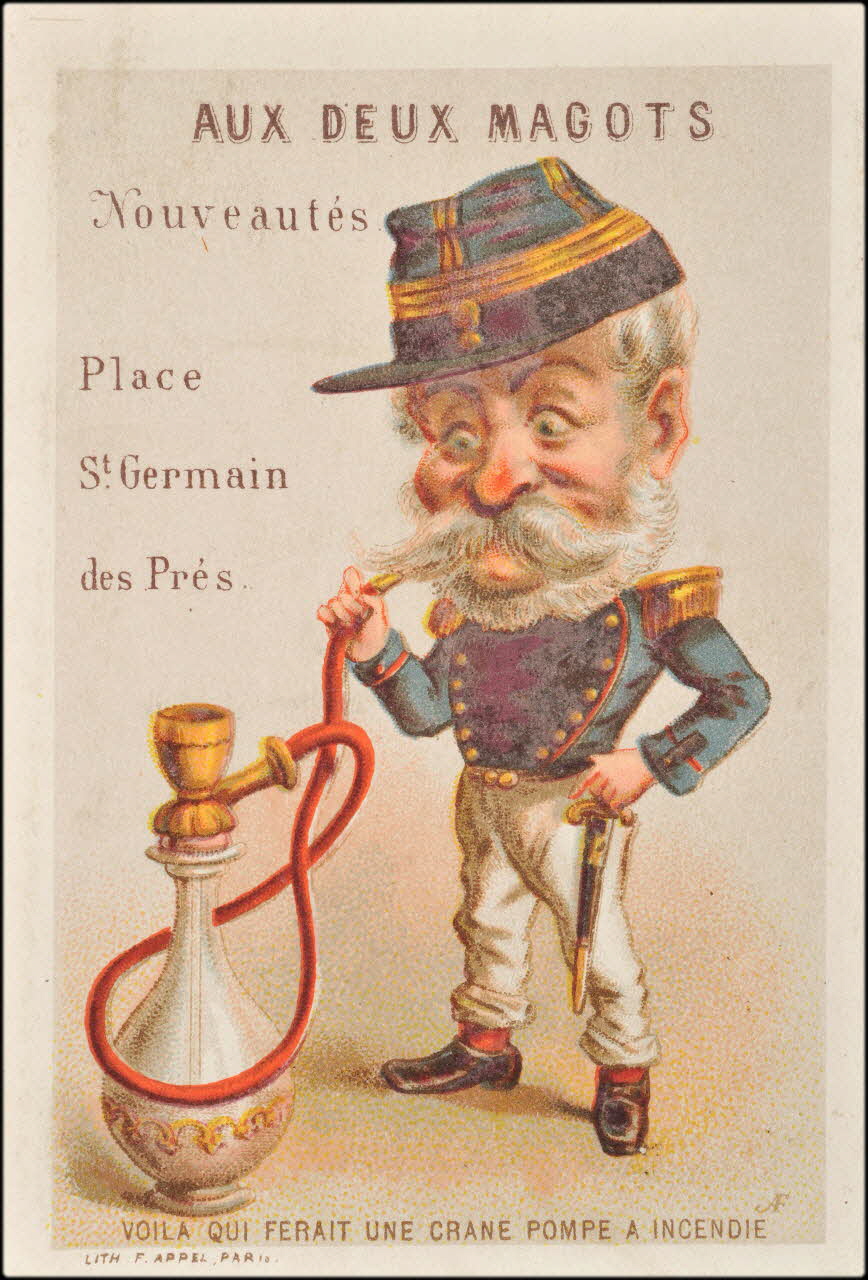 carte réclame chromo Paris 1875-1890 1995.1.1540.10 Photo