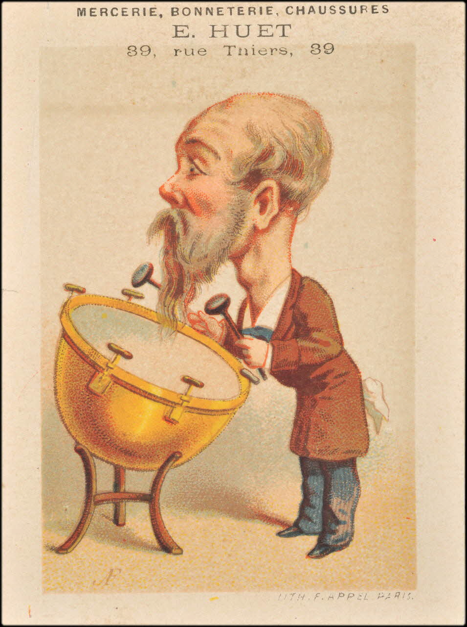 carte réclame chromo Paris 1875-1890 1995.1.1541.7 Photo