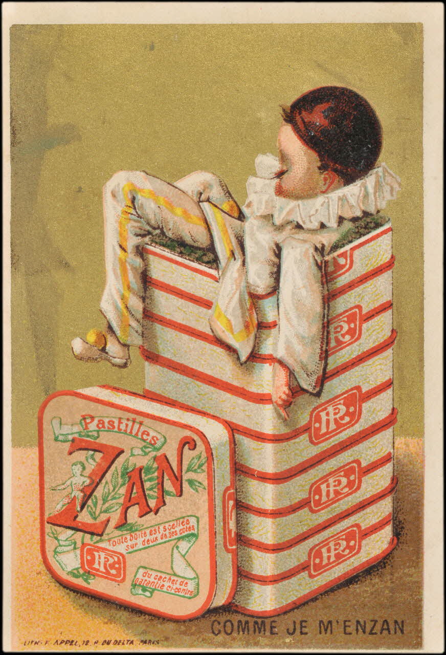 carte réclame chromo Paris 1878-1890 1995.1.1546.1 Photo